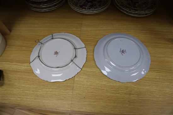 Sixteen 19th century ironstone plates, c.1840